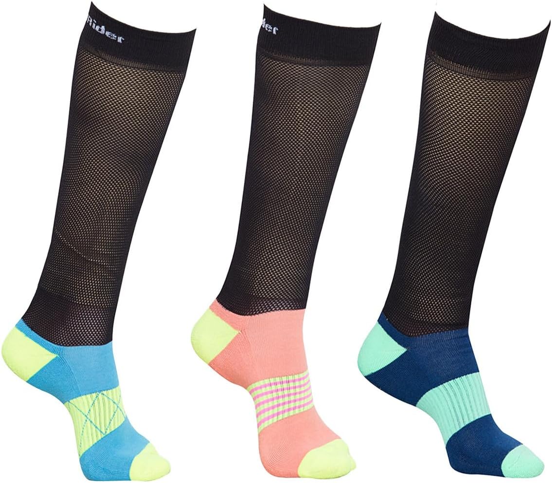 TuffRider EquiCool Ventilated Riding Socks-3 pack
