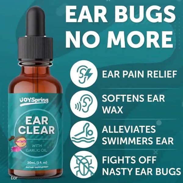 Mullein Garlic Oil Ear Drops Swimmers Ear Drops for Kids