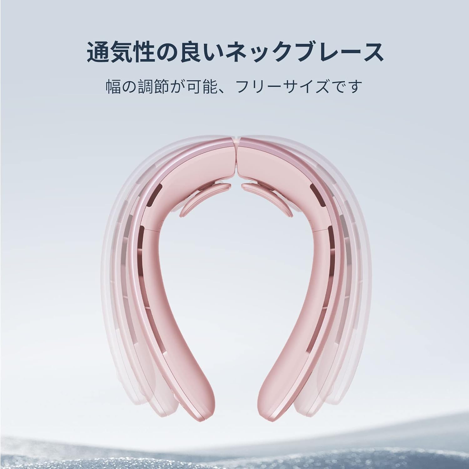 JISULIFE ネッククーラー 羽根なし 冷却プレート 首掛け扇風機 LEDモニター 大風量 5000mAh大容量バッテリー 長時間連続使用 ネックファン 扇風機 首掛け 熱中症対策/暑さ対策 軽量 携帯便利 花火大会/スポーツ観戦/運動/旅行/通勤/通学などに最適 (ピンク)