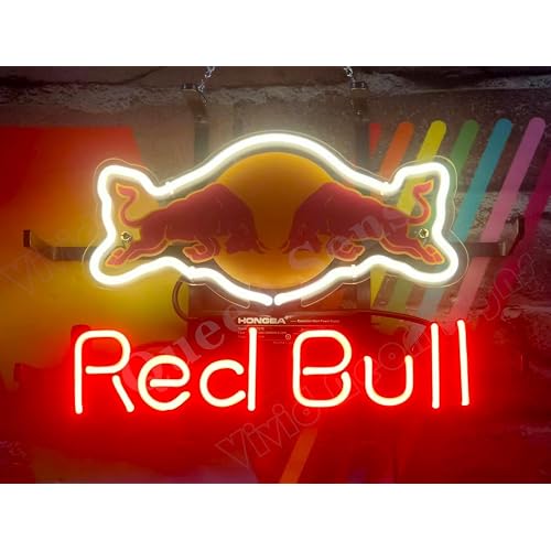 Queen Sense 14"x10" RedBull Energy Drink Neon Sign Light Beer Bar Pub Man Cave Real Glass Lamp DE67