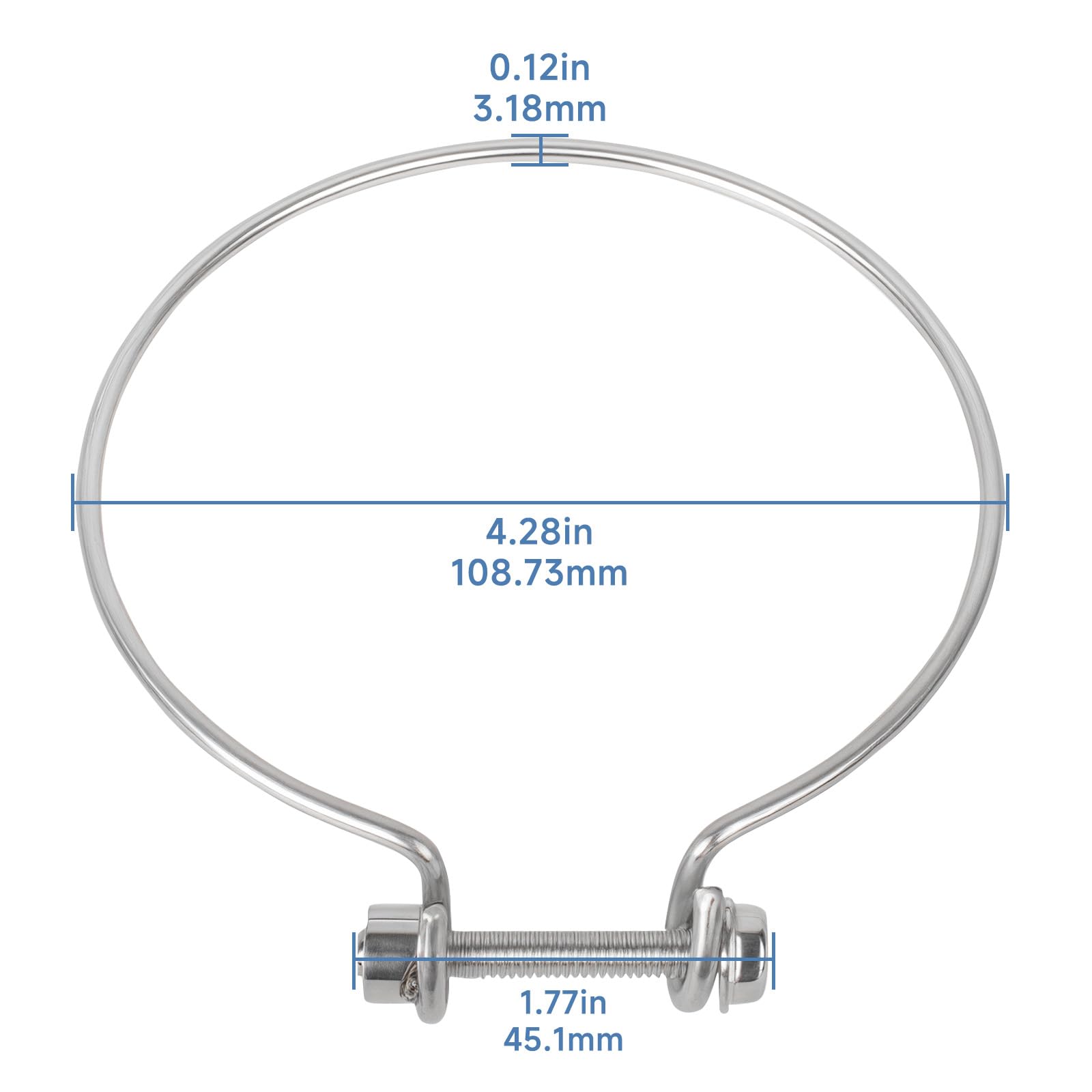 79210400 - Conjunto de abrazadera de luz para piscina y spa, adecuado para Pentair de una sola tensión de repuesto de abrazadera de alambre de luz de piscina, con tuerca de soldadura