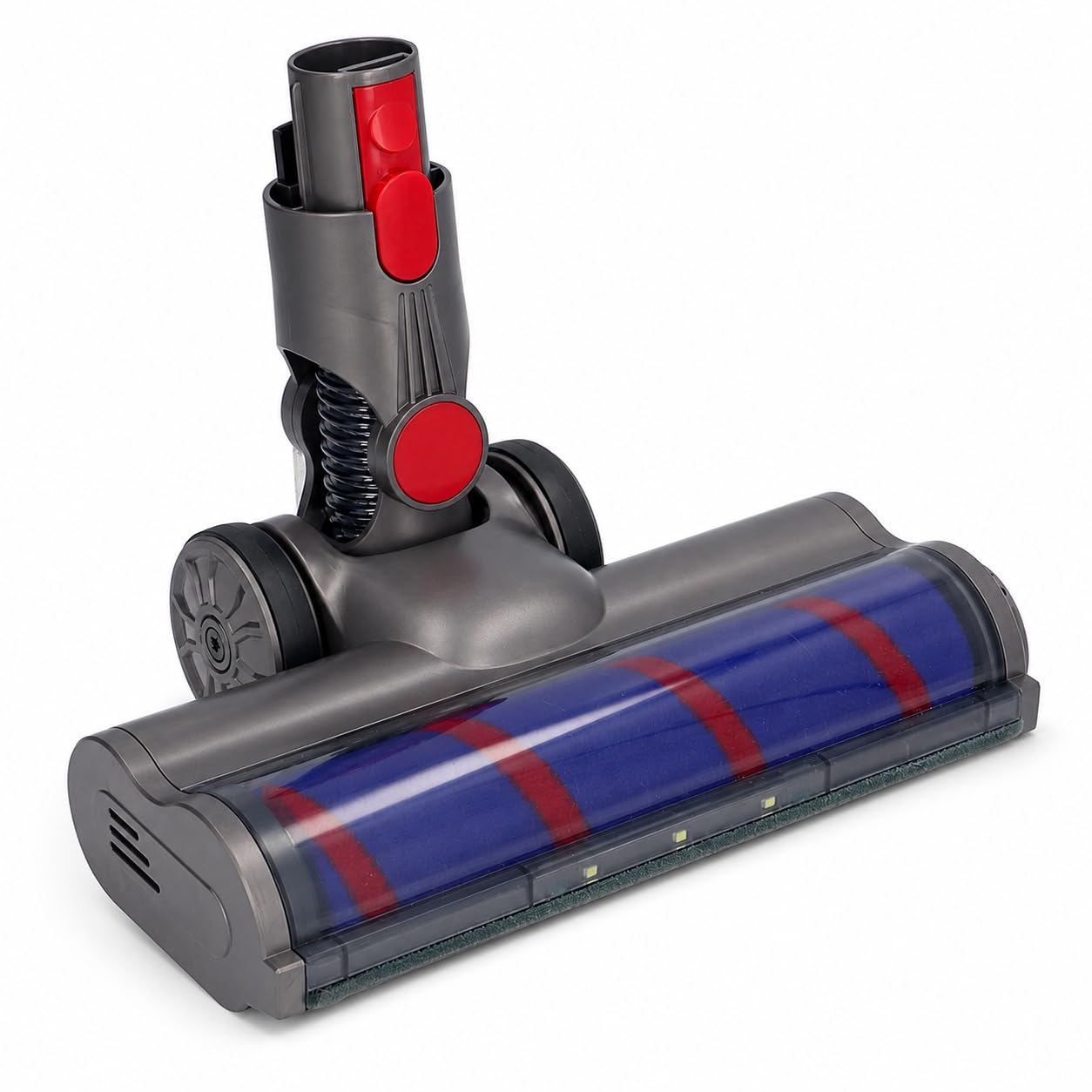Elprico Cabezal de Cepillo para Aspiradora, Repuesto de Cabezal de Cepillo para Suelo de Aspiradora ABS con Luz LED, Cabezal de Cepillo Giratorio para Suelo con Luz LED para V7, V8, V10,