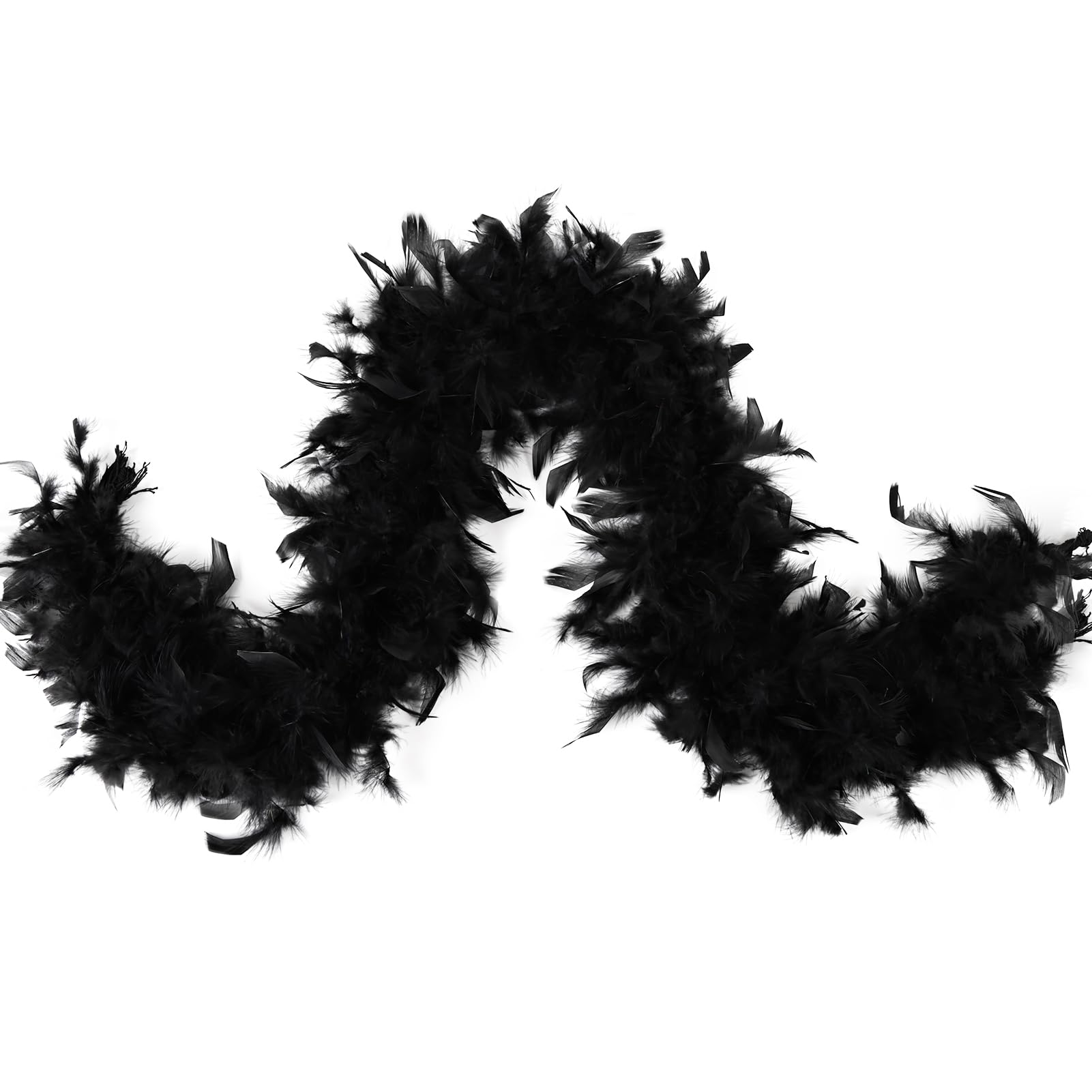 MAOFENG Turkey Feather Boa 1.64 Yards 30g /2 Yards 80g for Halloween Party Costume Decoration