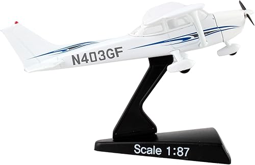 Miniatura 5 de Daron Worldwide Trading Postage Stamp PS5603-2 Cessna 172 SkyHawk 1:87 Diecast Display Model, White