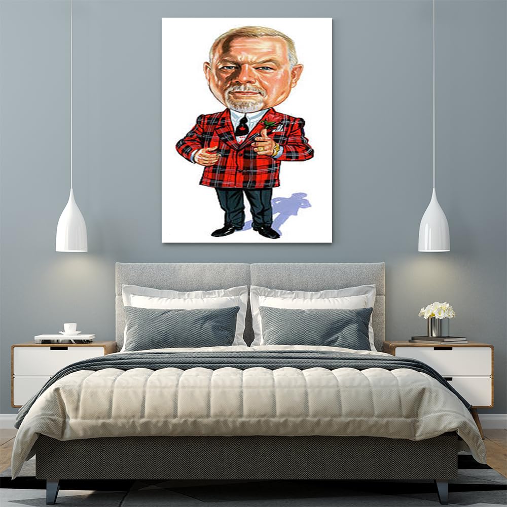 VERRE ART Printed Framed Canvas Painting for Home Decor Office Wall Studio Wall Living Room Decoration (45x60inch Wrapped) - Don Cherry