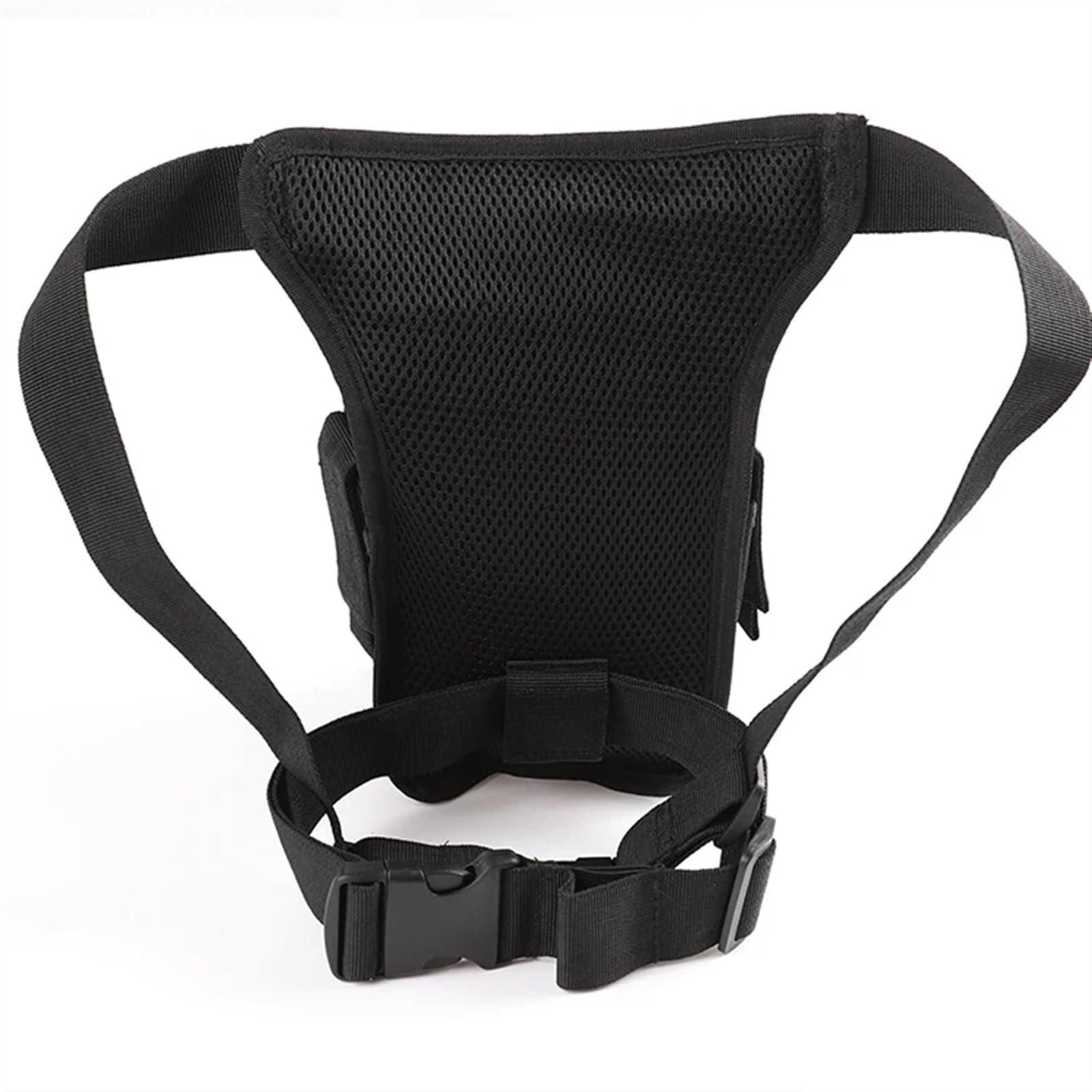 Sacoche de Jambe Moto Hommes Toile Goutte Jambe Sac Noir Taille décontracté Ceinture Hanche Bum Moto Messager Sacs à bandoulière