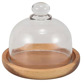 Amazon｜NIYANGLE スタンド ドーム蓋付 内径8cm クリア ガラス