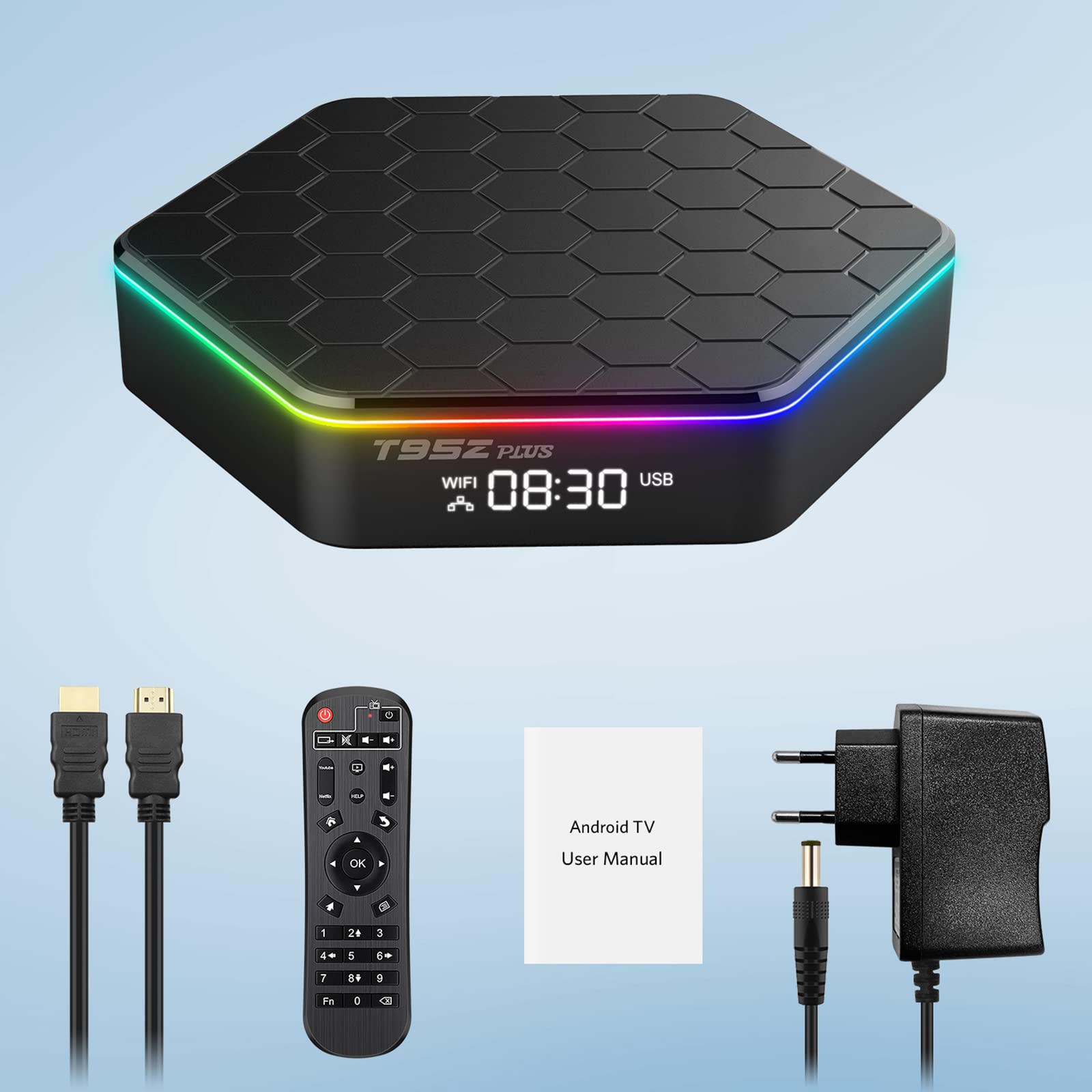 Box TV Android 12.0, 4 GB RAM 32 GB ROM Allwinner H618 Quad Core 64 bit, support HD 6K / 3D / H.265 Ethernet 2.4/5G Dual WiFi BT 5.0
