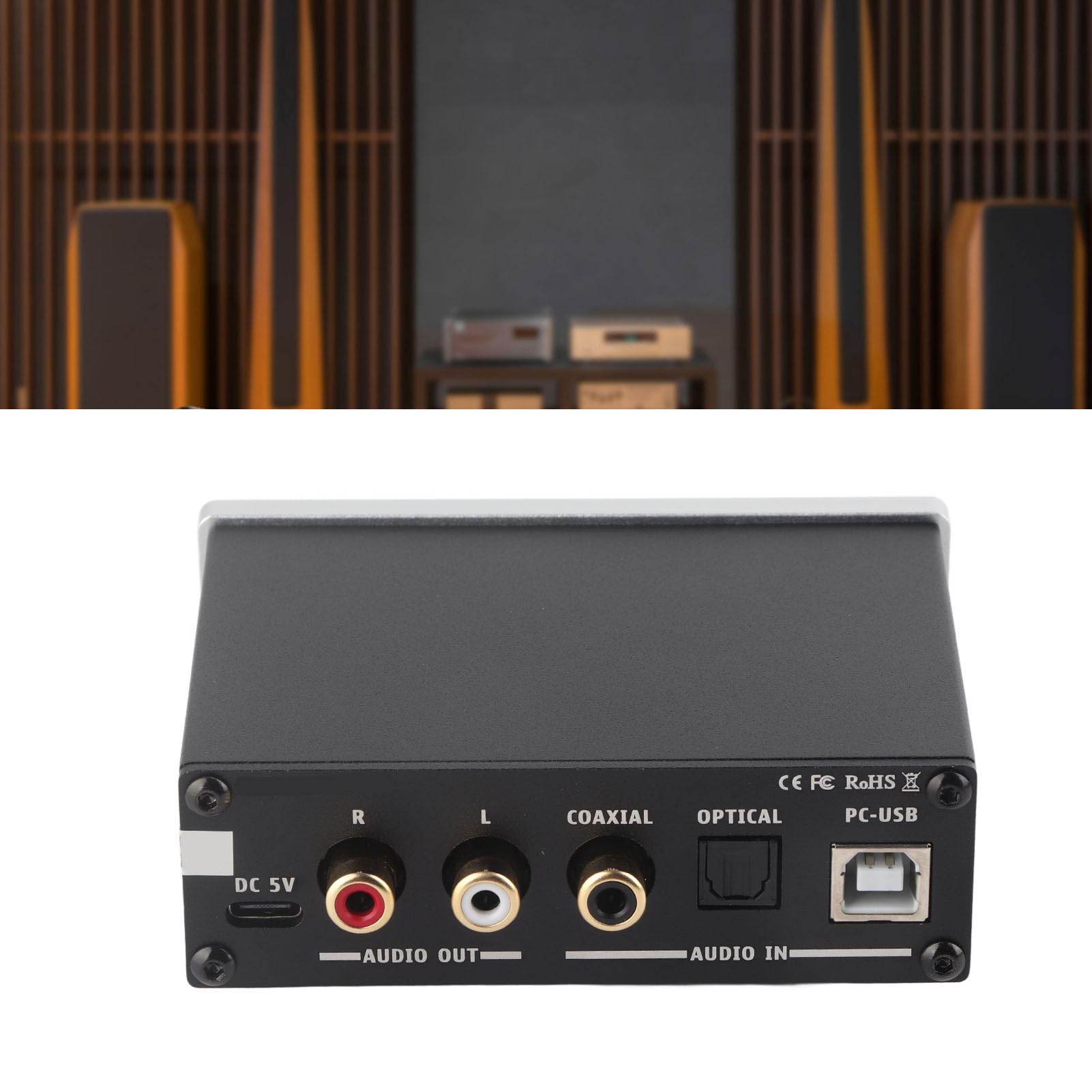 Generic DAC Q3 PRO Wysokowydajny Dekoder Dźwięku i Wzmacniacz Słuchawkowy do Słuchawek 3,5 Mm do Użytku Przenośnego (SILVER)