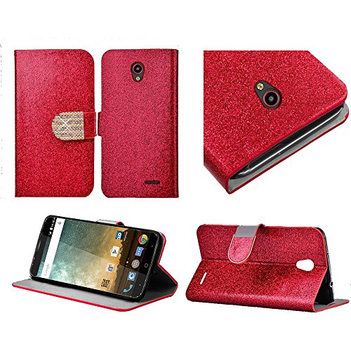 HR Wireless Carrying Case for ZTE Prestige N9132 - Retail Packaging - Red