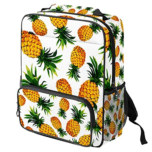 Sac à dos ordinateur portable à motif fruits blancs au look tendance