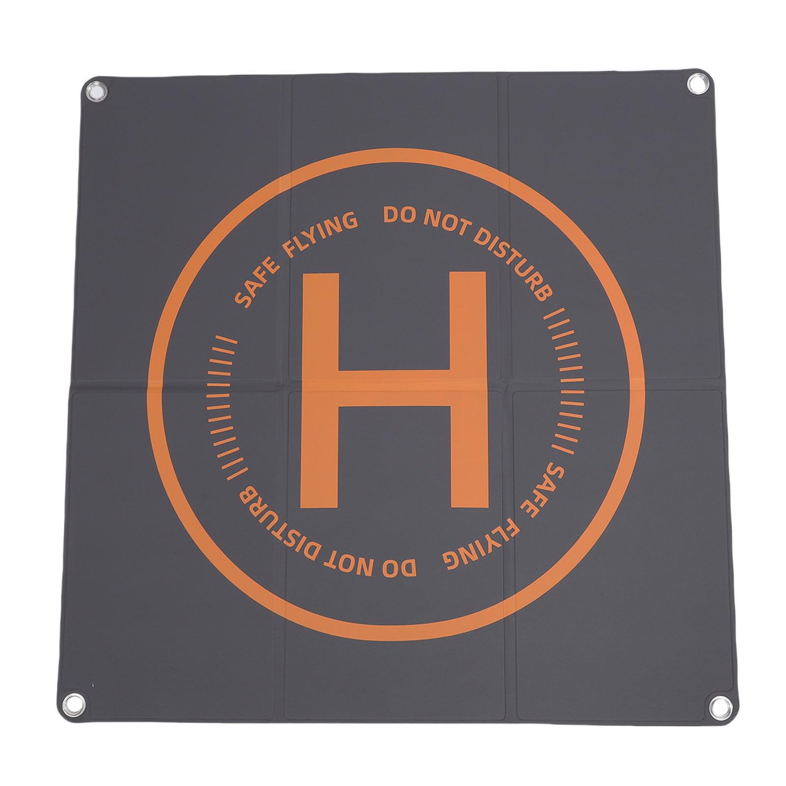 ASHATA Składany Lądowisko dla Drona z dwustronną skórą PU, 25,6 Cala | Waterproof Helipad Fit for 3, Mini 3 Pro, with Ground Nails, for Outdoor Flying