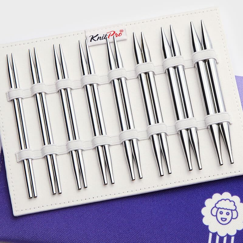 KnitPro Nova Deluxe Interchangeable Needle Set 5" (13cm), Silver - Image 3