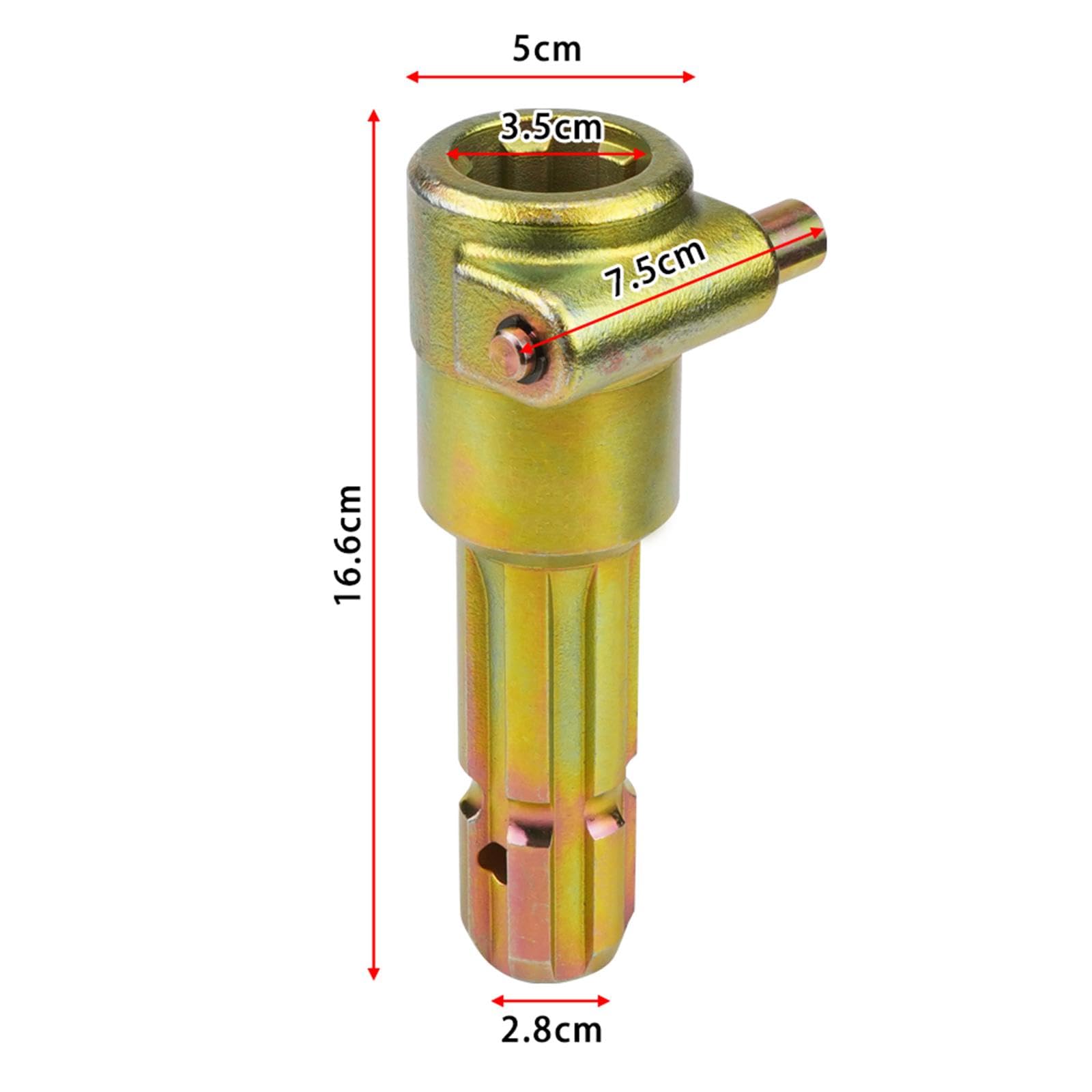 Adapter przedłużacza WOM do ciągnika odśnieżarki kosiarki 1-3/8 cala 6