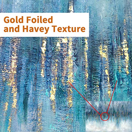 Hardy Gallery Abstract Picture Wall Art Canvas: Modern Artwork Texture Painting On Canvas For Bedroom (36'' X 24'' X 1 Panel) #TOP1