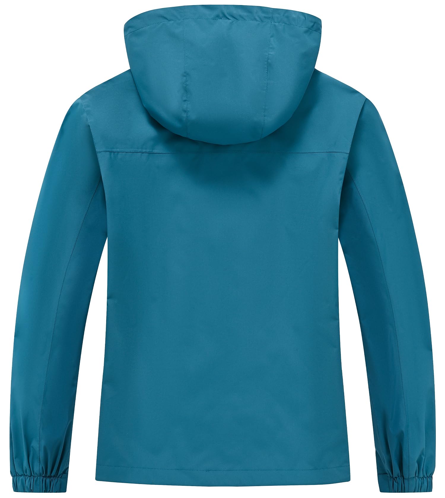 Huayuzh Chaqueta softshell para mujer, impermeable, transpirable, chaqueta de entretiempo, cortavientos, chaqueta de lluvia, chaqueta de senderismo, senderismo, correr, azul lago, M