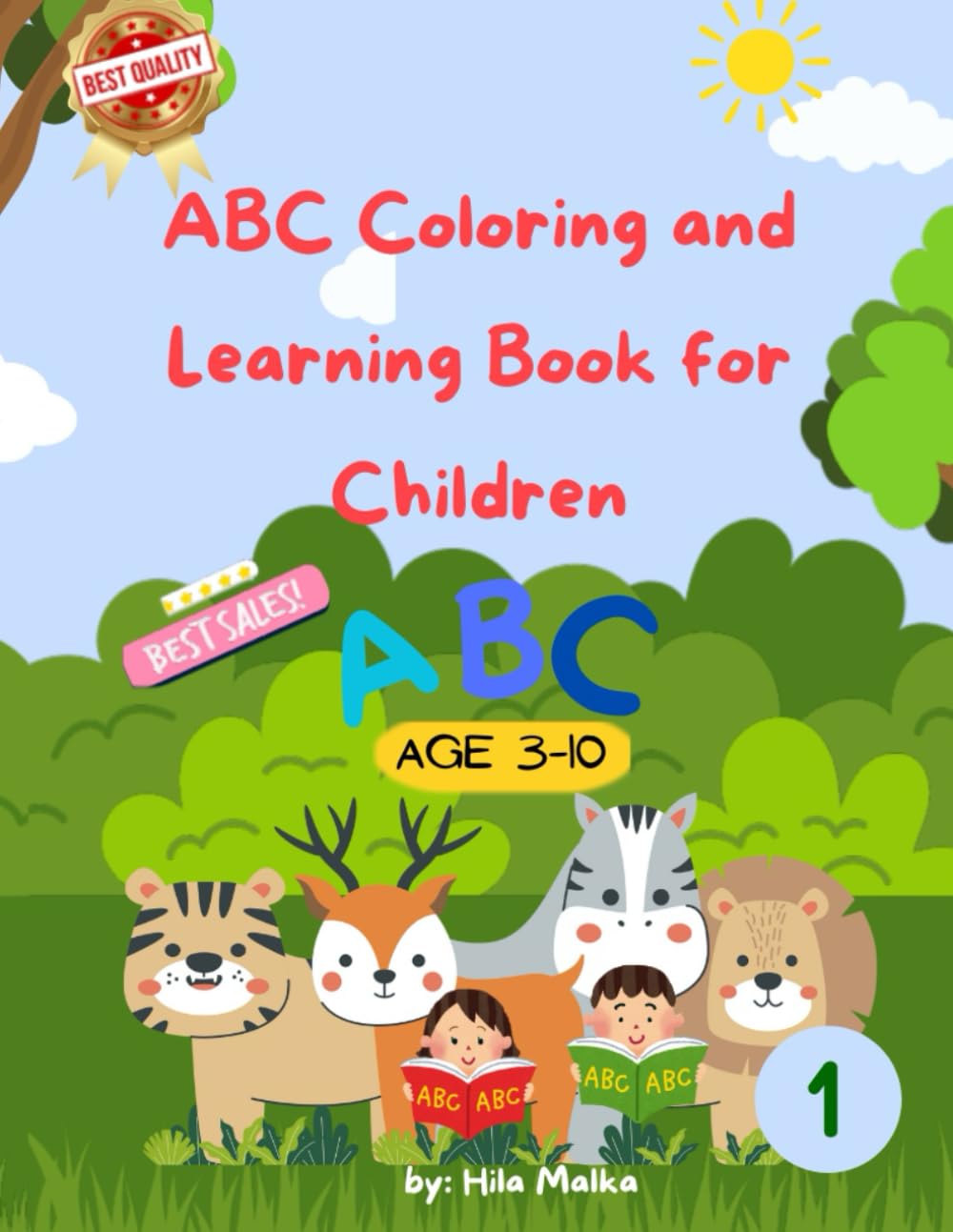 ABC Coloring and Learning Book for Children Ages 3-10: Discovering letters and words ABC learning and coloring book! to know upper and lowercase ... coloring picture book for each ABC letter.