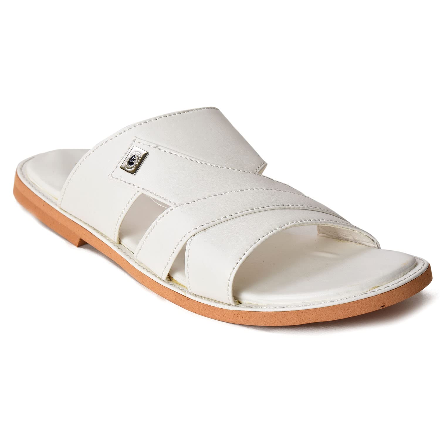 AJANTA Men White Flat Sandal CG1085 (B0BQ2Y1QCD) Amazon Price History, Amazon Price Tracker