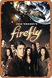 Firefly 2002 Metal Retro Tin Sign Wall Decoration 12 x 8 inches Movie Poster Vintage Look