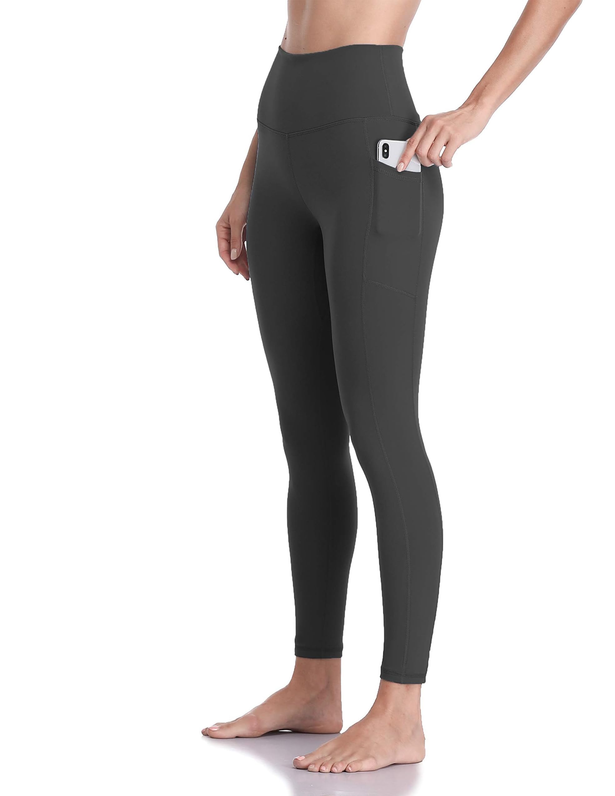 Colorfulkoala Damen-Yogahose mit hoher Taille, 7/8 Länge, Leggings mit Taschen