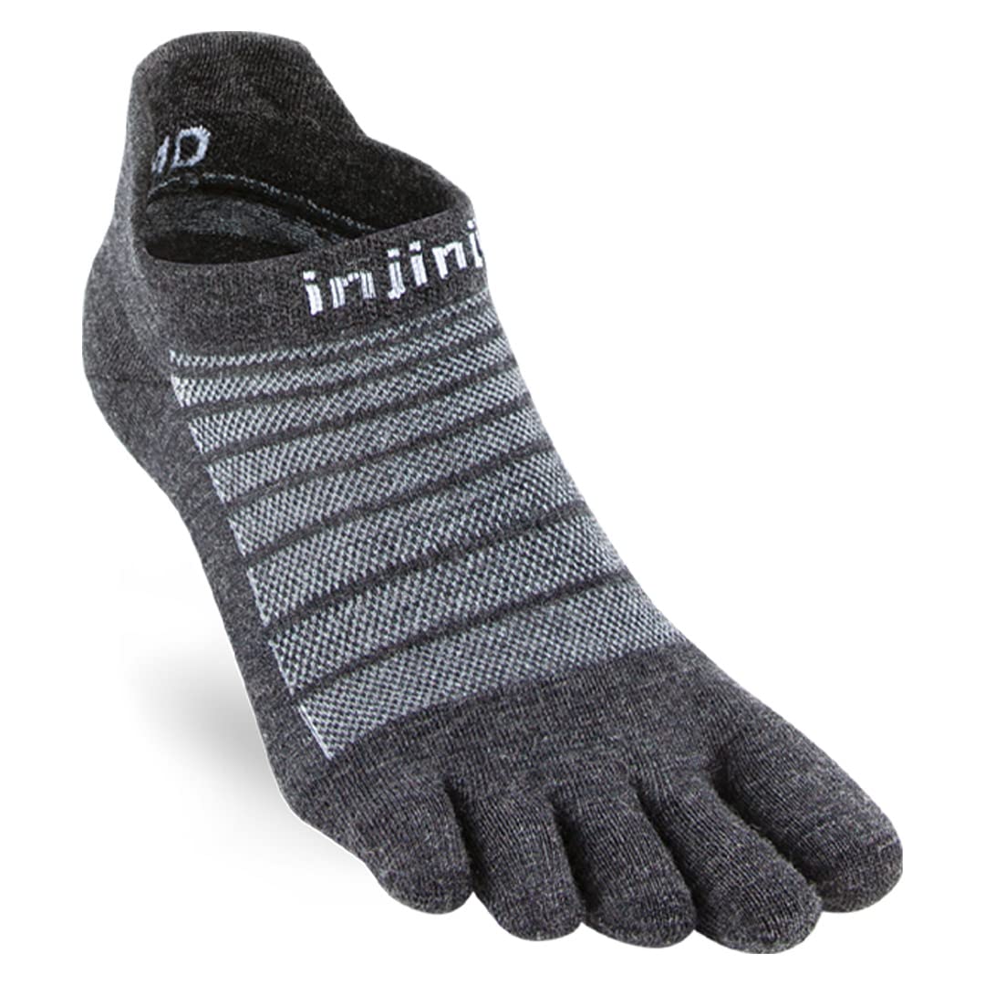 Injinji Run/LW/NS/Wool/SLA - Teensokken - Unisex - slate