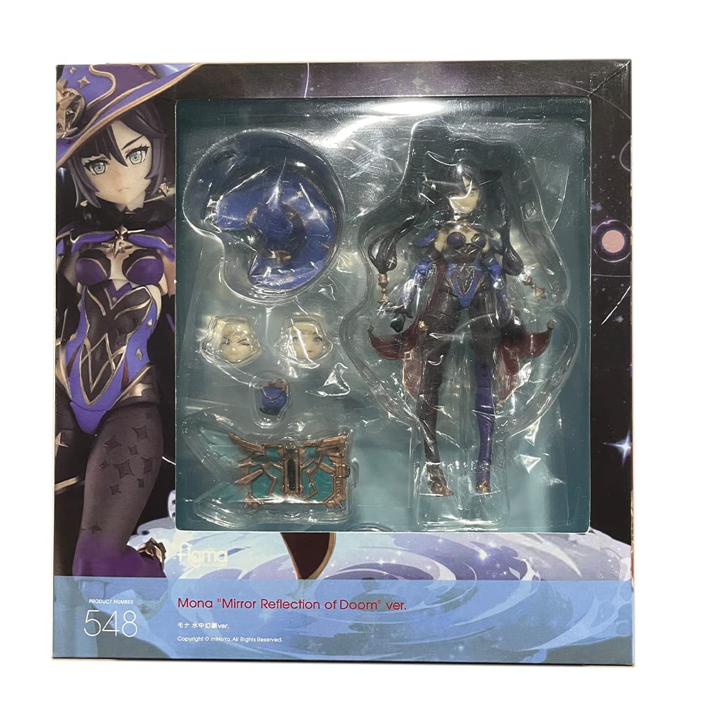 Amazon.com: RZAHUAHU Genshin Impact Mona Figma PVC 15Cm (Mirror