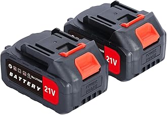 21V Battery for Power Tools 21V Li-ion Battery Pack for all Cordless Tool 21V Electric Rechargeable Battery for Hedge Trimmer/Cutter/Drill/Grass Trimmer/Chainsaw/Car Washer/Hammer Drill C2