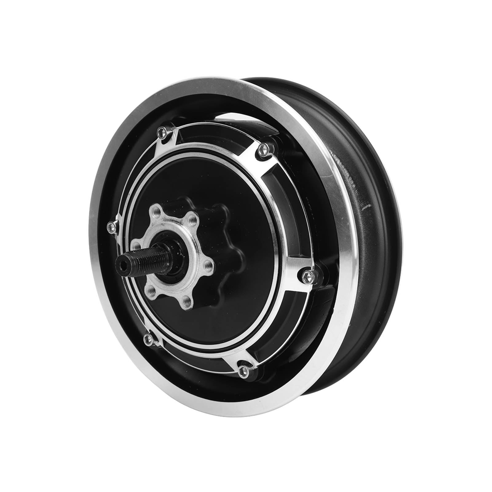 Motore del Ruota con Freno a Disco da 10 Pollici 24V 48V 350W 500W Motore DC Senza Spazzole per Scooter Elettrico Moto Fuoristrada Go Kart