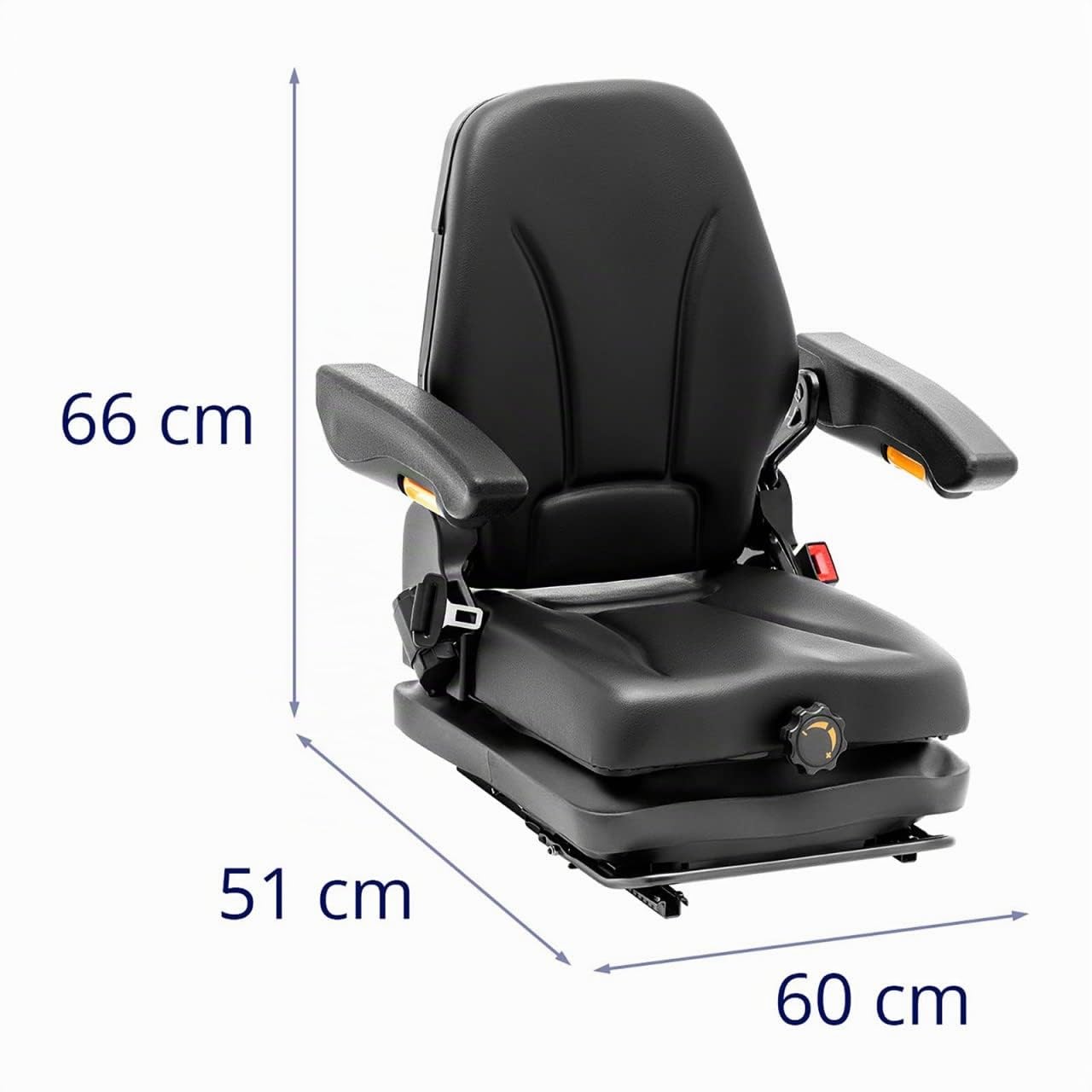 HT-RUNDLE-16 Siège de tracteur réglable 42 x 47 cm