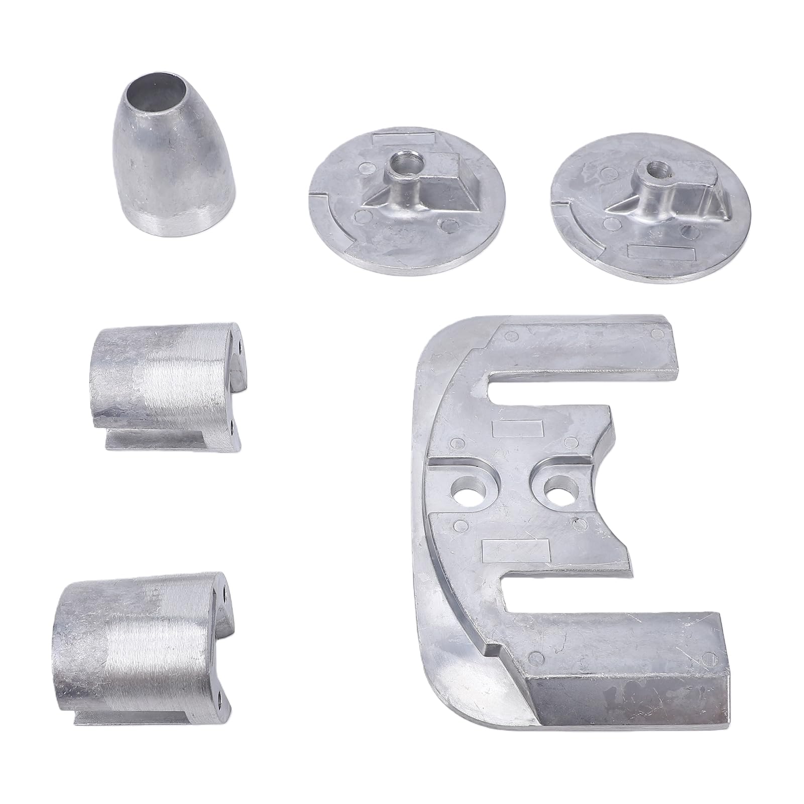 Garsent Kit di Anodo in Alluminio di Ricambio per Motori Entrofuoribordo Mercruiser Bravo 3 III 2004+ - 888761Q02 888761Q04 CMBRAVO3KITA, Set Completo con Piastra di Cavitazione, Correttore di