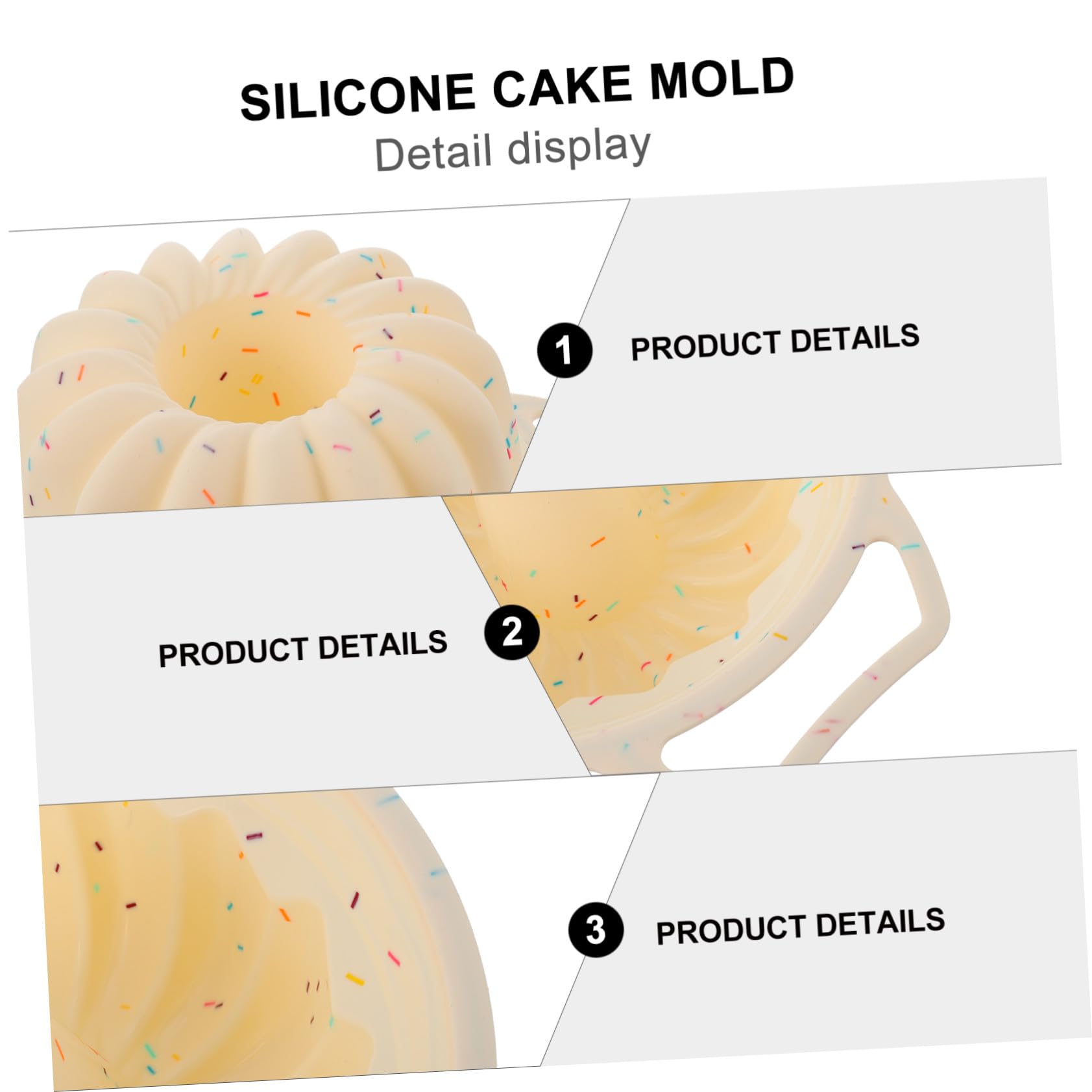Gatuida Stampo per Torta Rotondo e Facile da Usare Antiaderente in Silicone e Metallo per Dolci e Biscotti, Adatto Sia per Forno Domestico che Professionale