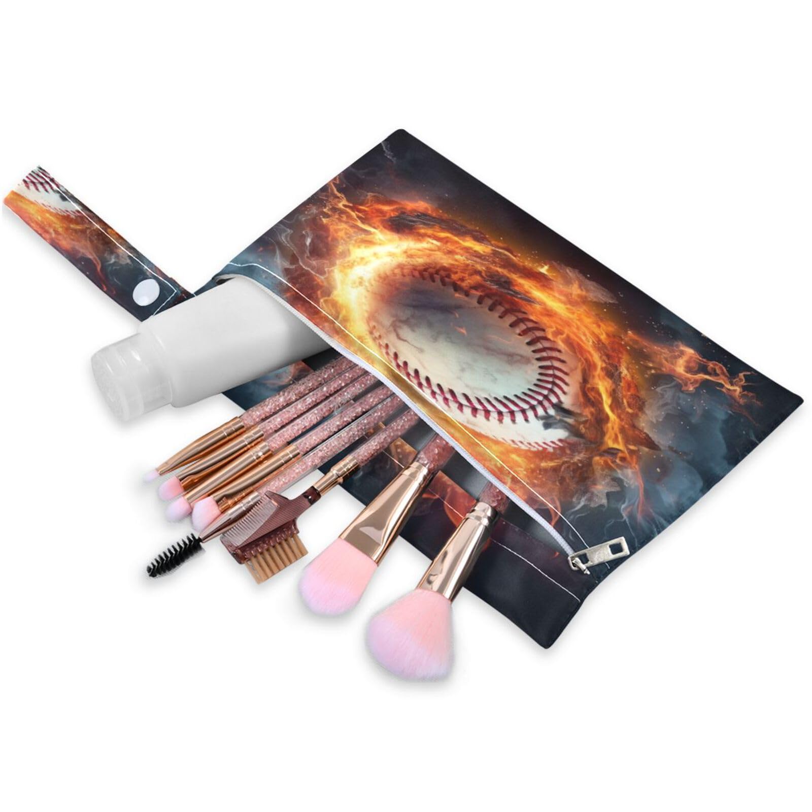 ATTX Baseball Water Fire Wet Dry Bags 2-Pack - Reusable Cloth Diaper Storage for Travel, Beach & Gym | Multi-Use Waterproof Bags for Swimsuits, Baby Clothes, Sports Gear#304