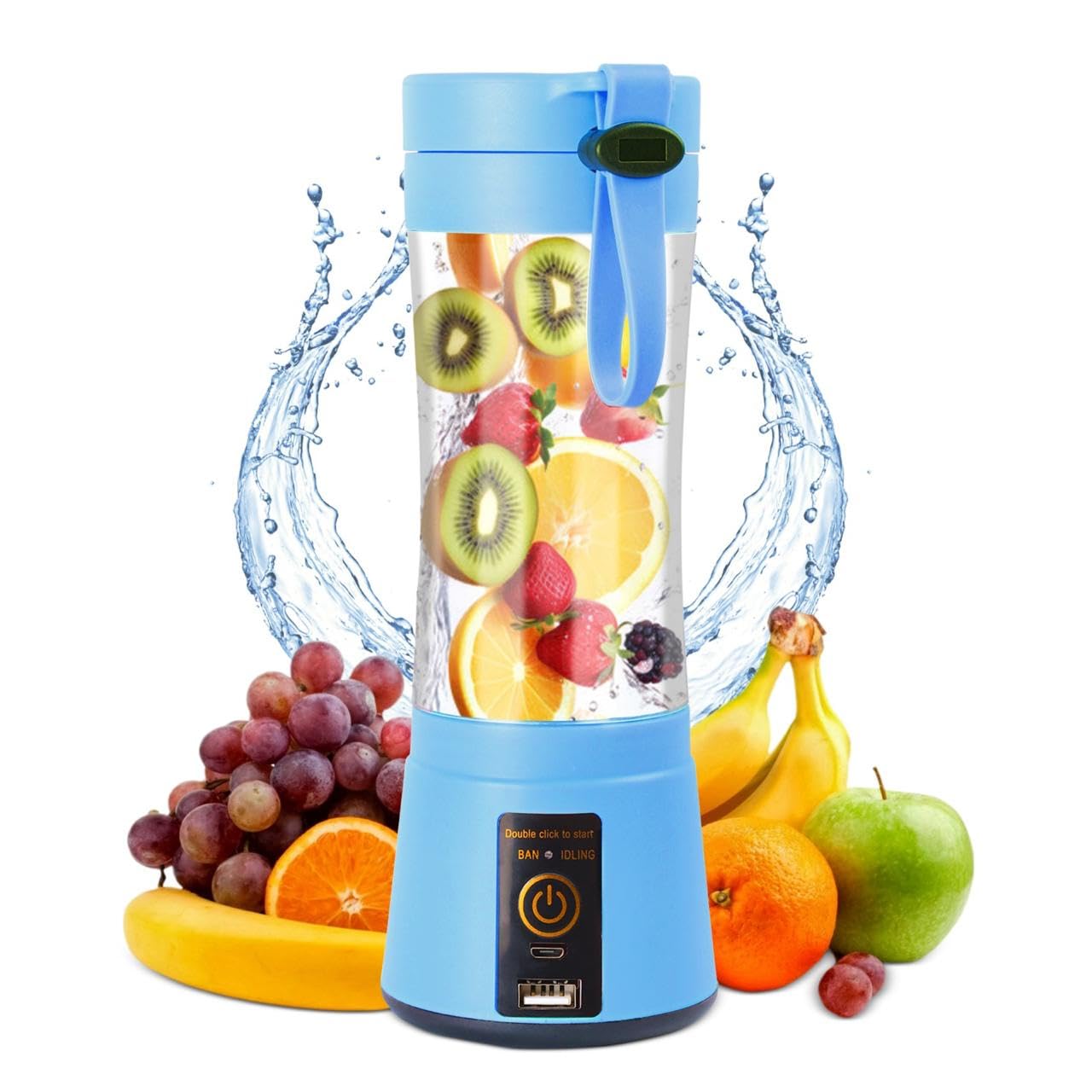 BBYJPRO Portable Blender Mixer | 6-Blade Juicer Jar | Juicer Mixer Bottle | Blender for Smoothies and Juices |USB Rechargeable Juicer for Protein Shakes, Purees,Fruit Juice Machine (380ml-Purple) (B0DBHT59PP) Amazon Price History, Amazon Price Tracker