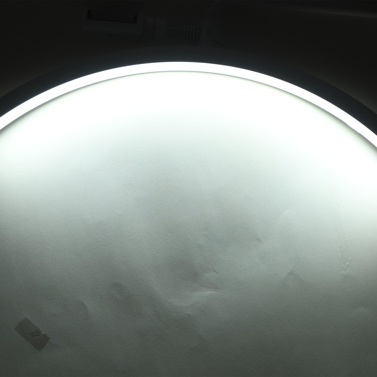 Luci a Mezzaluna, Lampada a Mezzaluna da 1700lm, Altezza Regolabile, 5600K, 35W, per la Cura della Pelle (Spina europea)