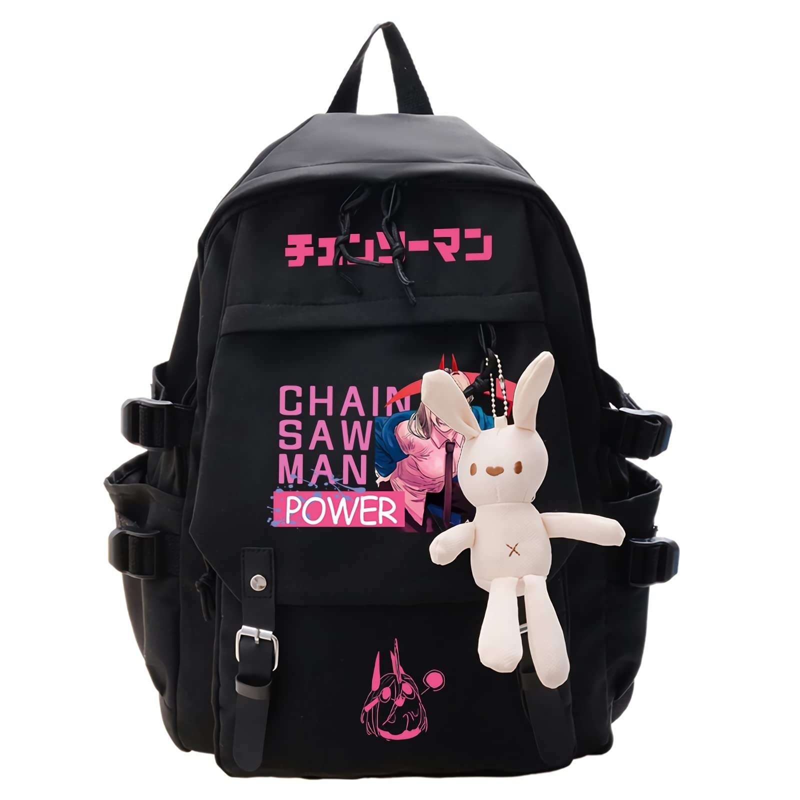 Ganiokar Anime Chainsaw Man 3D Print Bookbags For Boys Girls,Ideal for School & Travel Backpacks,Wit