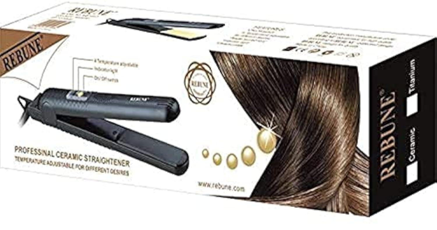 Rebune Hair Straightener 50 Watts, Black, RE-457