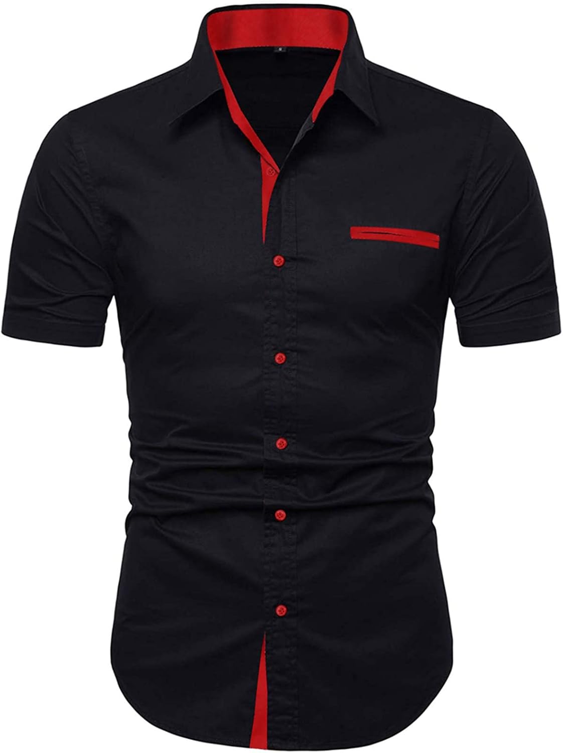 NeedBo Mens Short Sleeve Dress Shirts ...