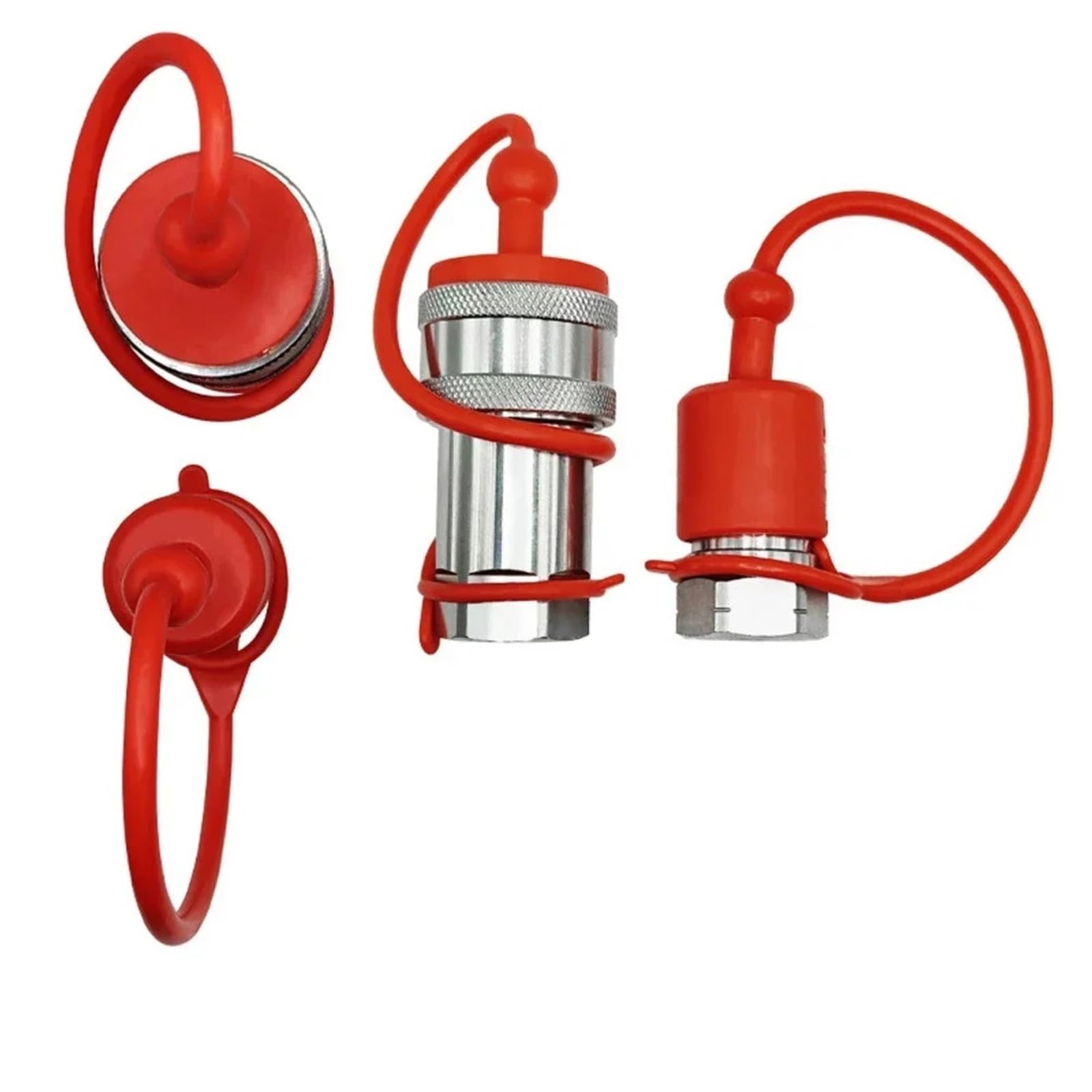 2sets Hydraulic Quick Connect Coupler 1/2 1/4 3/8 NPT ISO7241-A Hydraulic Quick Connect Coupler Fittings(NPT1-4)