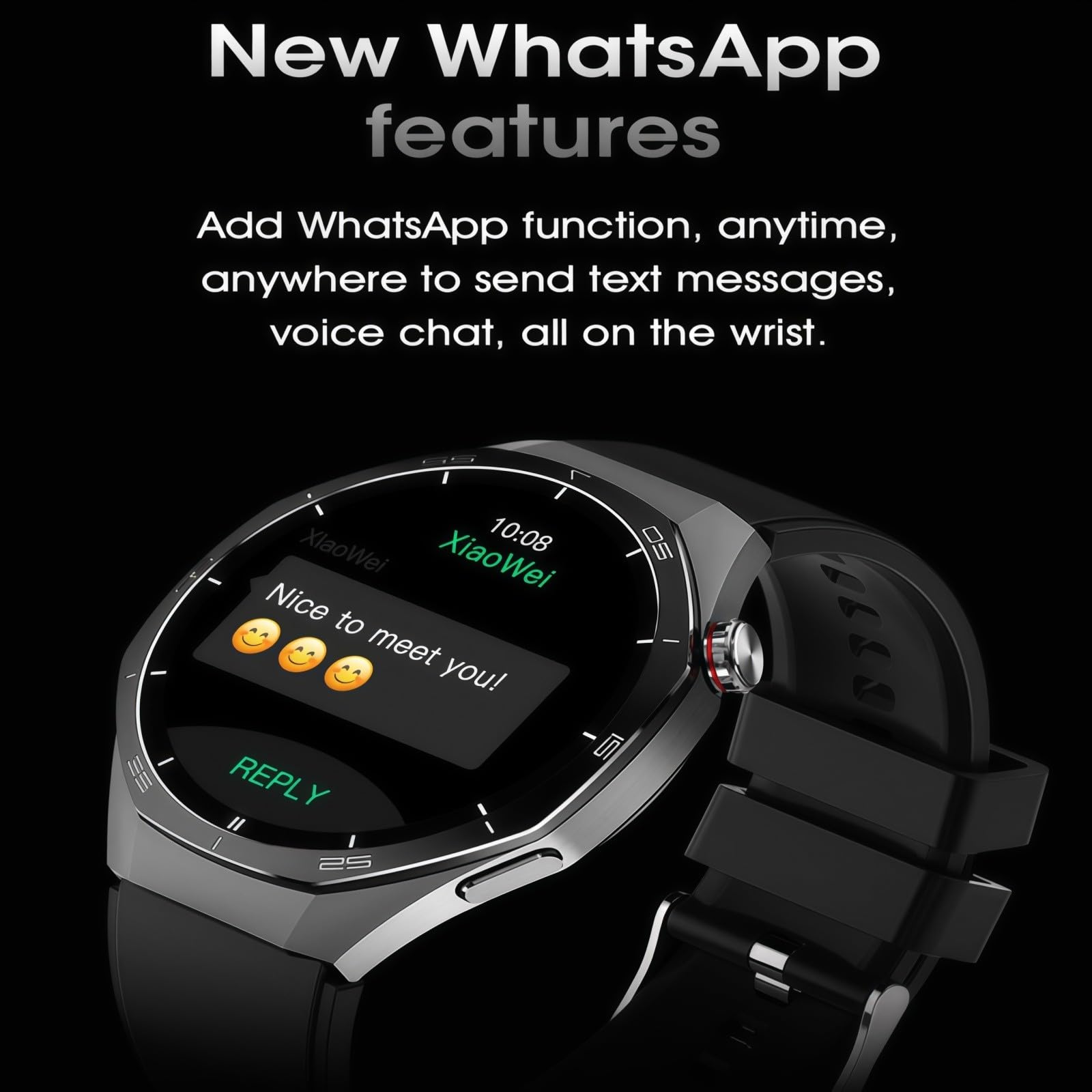 Relojes Inteligentes, Llamadas, Monitorización De Frecuencia Cardíaca/ECG, Pulseras/Relojes Inteligentes,Más De 100 Deportes, Resistente Al Agua IP68, para Android Io
