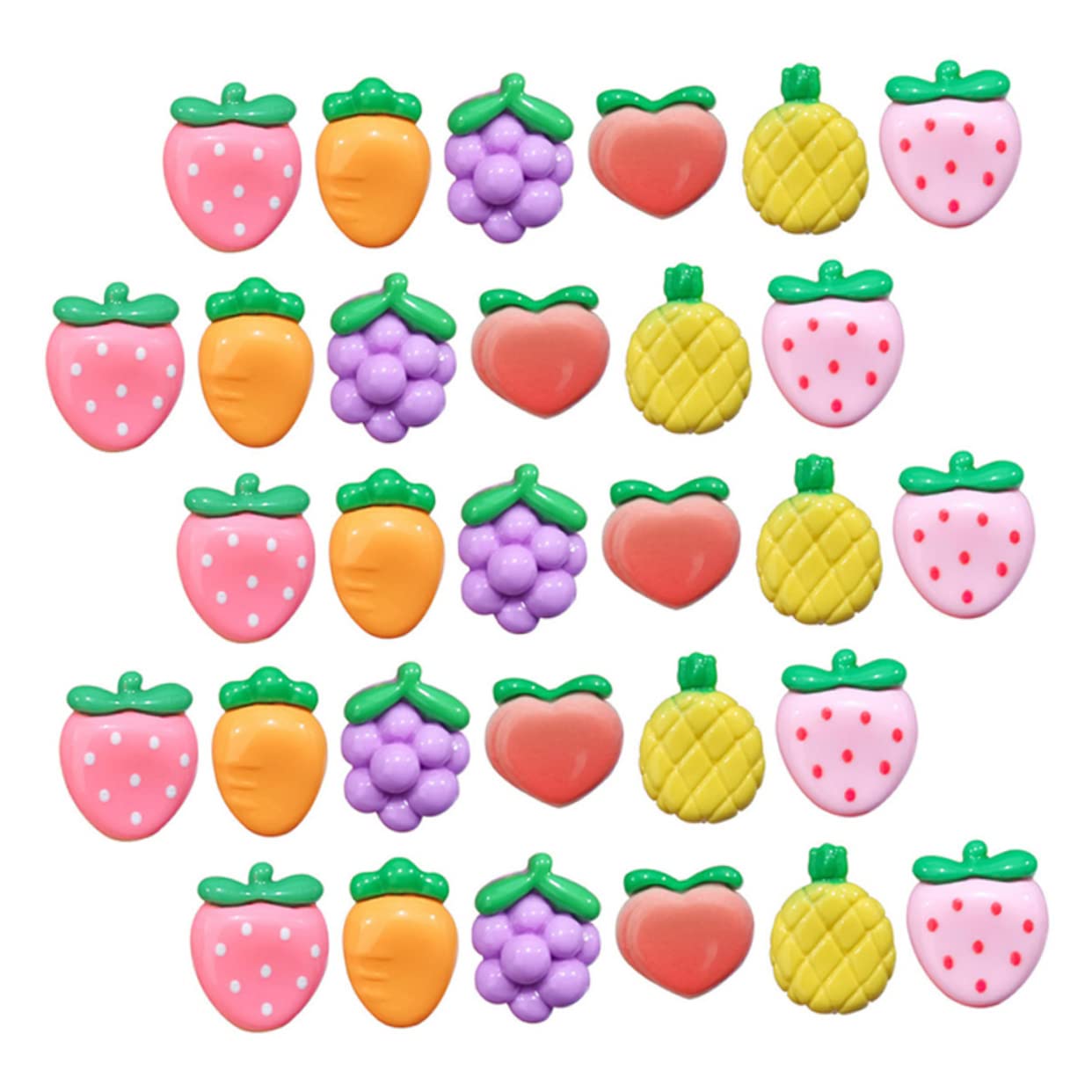 HOMSFOU 4 Sätze Obst Pin Pin Karte Bunte Karten Reißnägel Reißnägel Für Pinnwände Reißnägel Und Reißnägel Reißnägel Zum Aufhängen Von Karten Reißnägeln Dekorative Reißnägel 30 Stück * 4