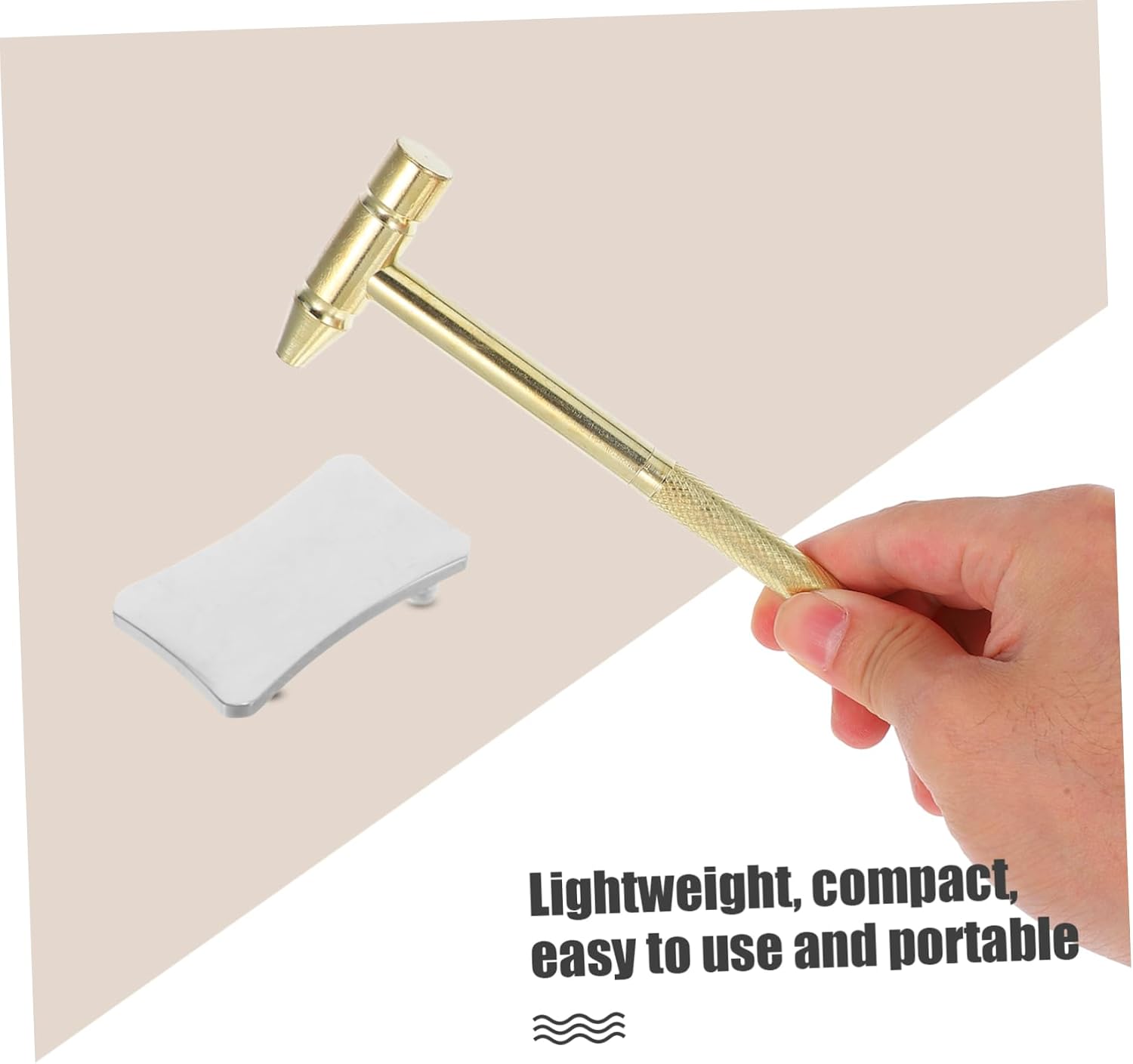 Removable Mini Hammer Screwdriver Function Multi-functional Copper Tool for Household Repairs and Jewelry Making Compact and Lightweight Design for Easy Carrying