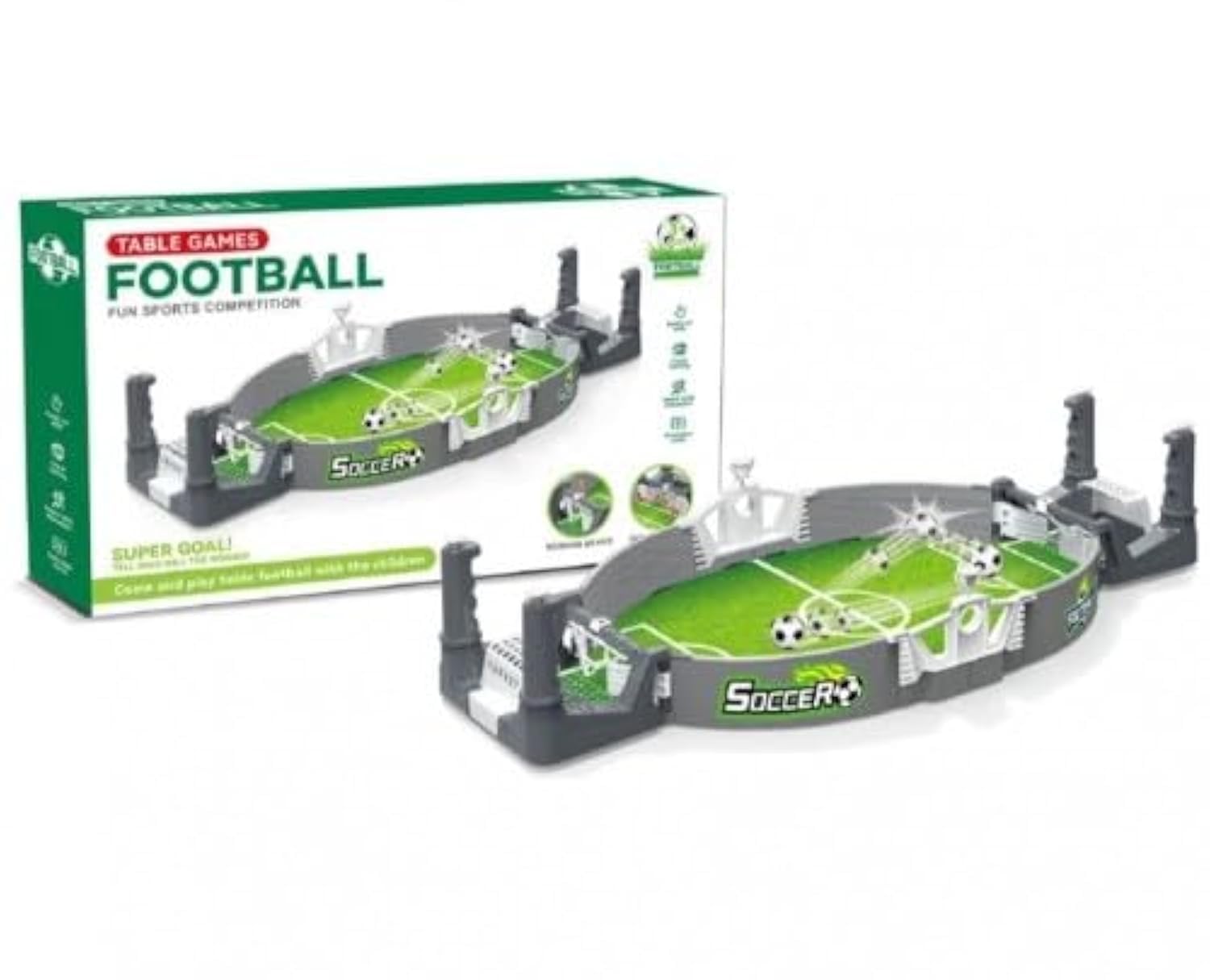 UKR Mini Football Soccer Interactive Board Game for Kids| Tabletop Soccer Desktop Play for Two Players