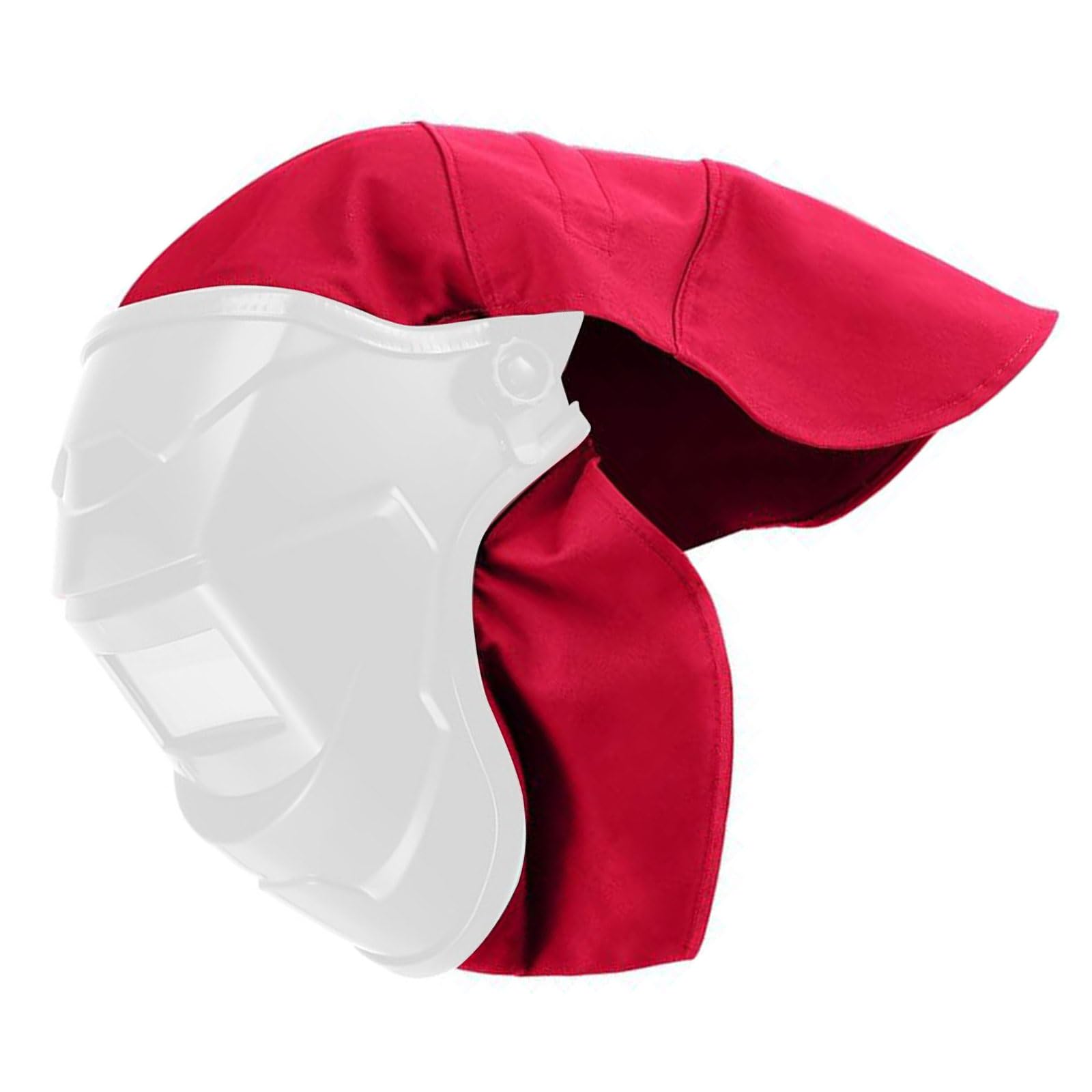 Apglsxy Red Welding Helmets Protective Covers With Detachable Bib High Durability Fabric Generic Fit Most Helmets Lightweight Welding Covers And Bib