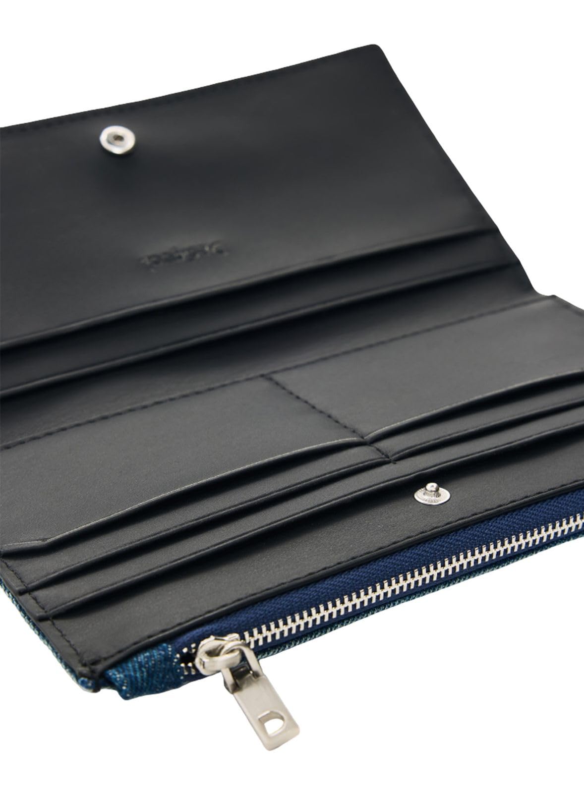 Desigual portafoglio Mone Centella Long Wallet Denim blu