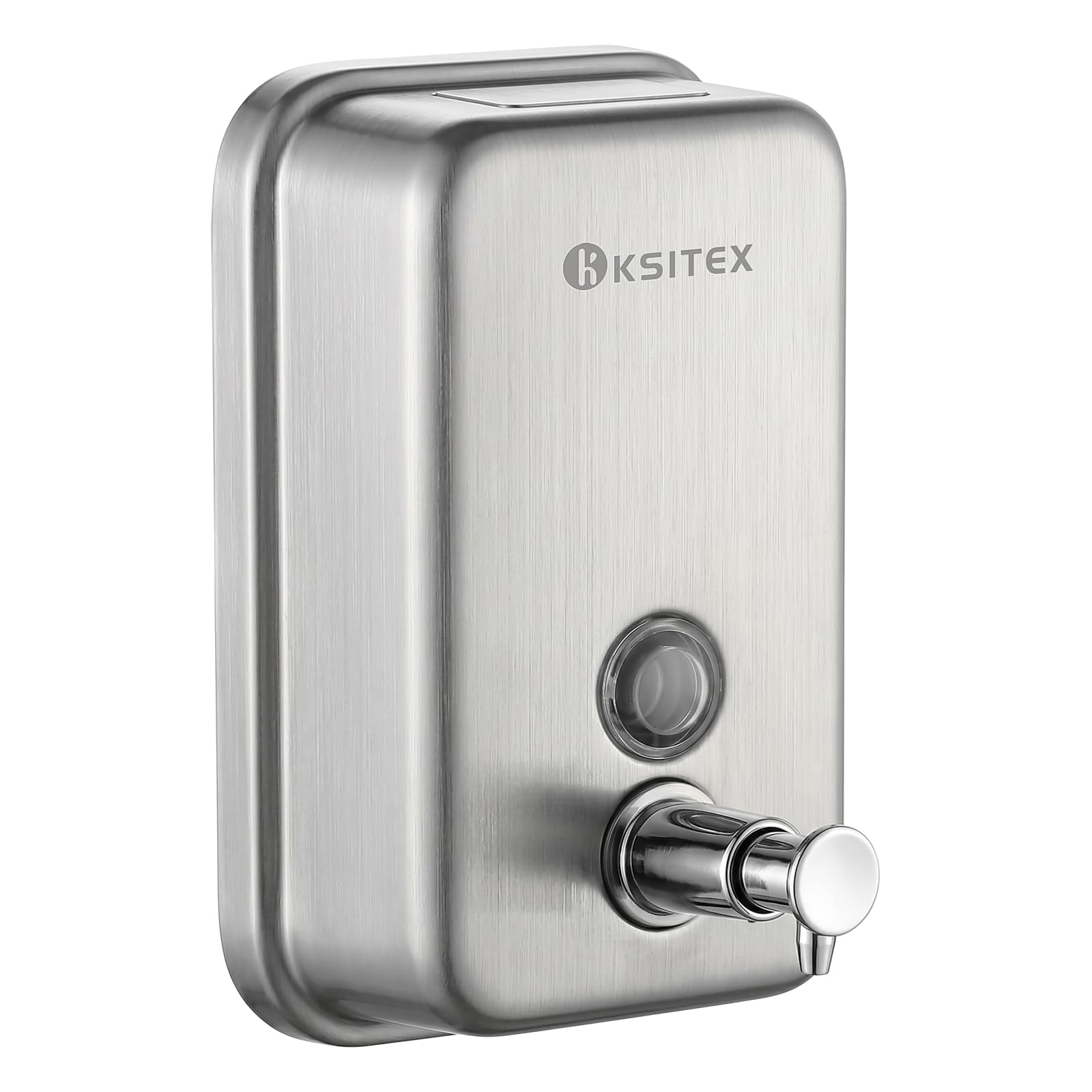 KSITEX Commercial Soap Dispenser Wall Mounted,800ML Stainless Steel Brushed