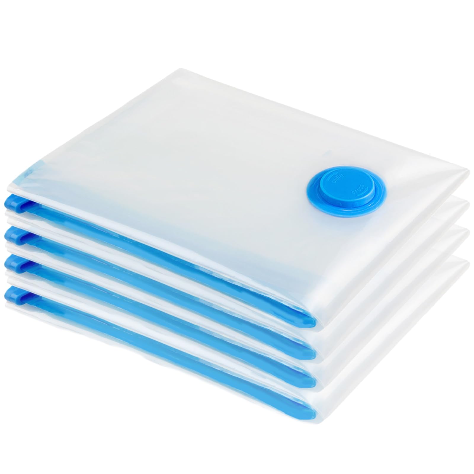Vacuum Storage Bags, 4 Pack 100X130CM Extra Large Reusable Strong Space Saver Compression Bags