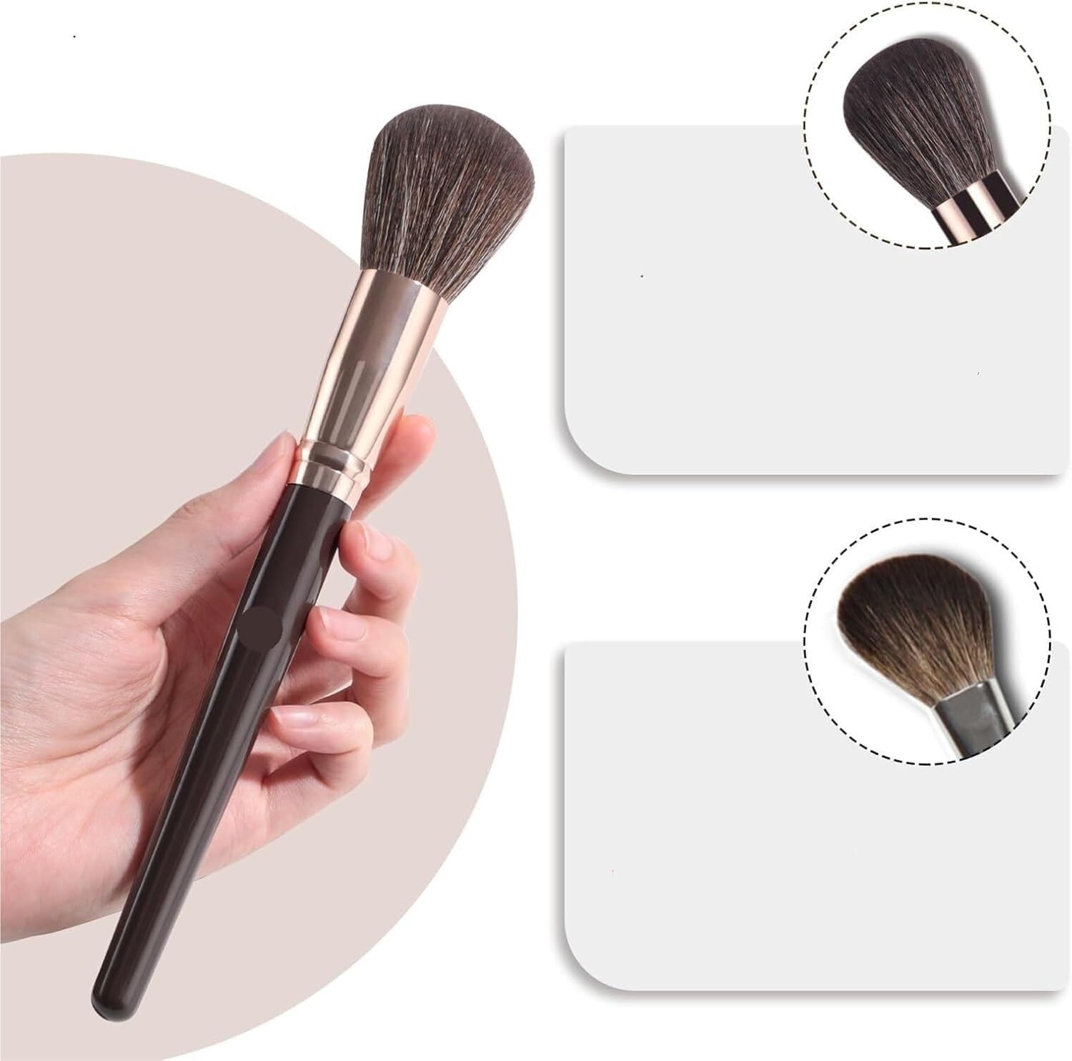 Pennello da trucco, Set Di Pennelli for Trucco Pennelli Professionali Con Custodia In Pelle PU Strumento Di Qualità