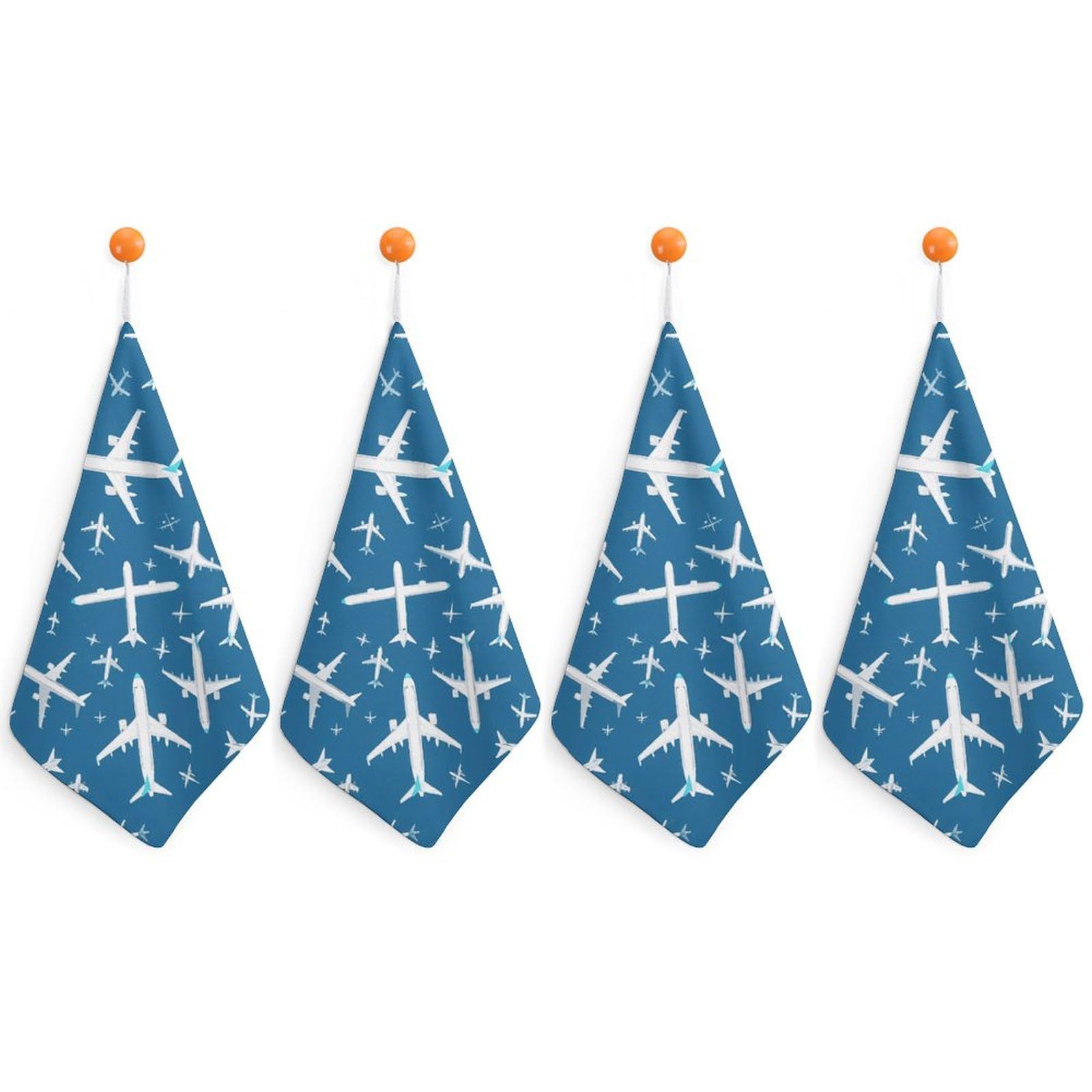 CGSBNGHA Plane Aircraft Airplane Jet Hand Towel Hanging Face Towels Cleaning Cloths Handkerchief for Bathroom Kitchen