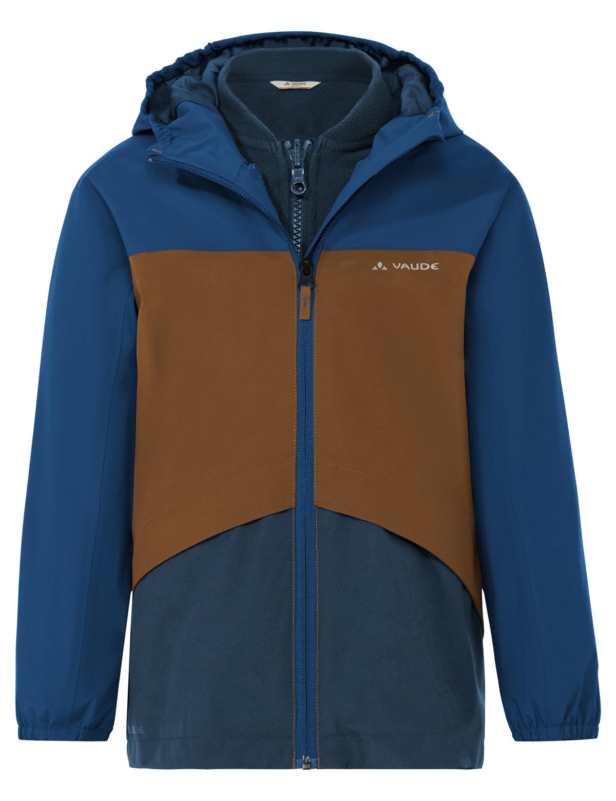 VAUDE Kids Escape - Chaqueta 3 en 1, chaqueta doble para niños, para uso diario, guardería forestal y senderismo, impermeable, cortavientos y transpirable