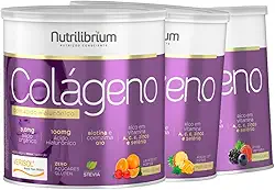 3x Colágeno Verisol Hidrolisado Com Ácido Hialurônico 200g Nutrilibrium